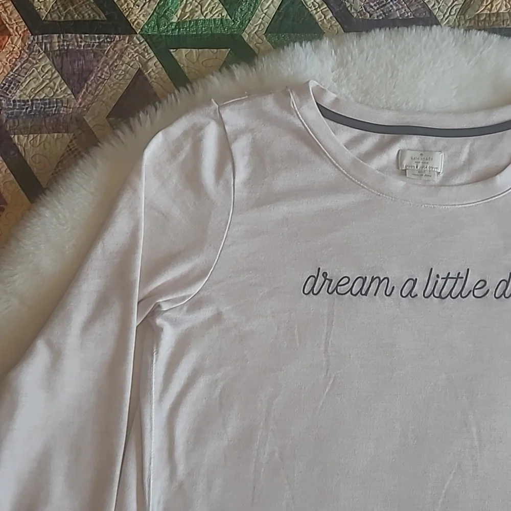 Kate Spade Dream A Little Dream Casual Soft Sleep Lounge  Dress W/ Pockets